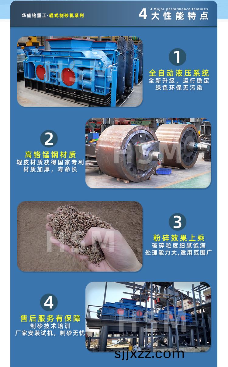 液(ye)壓對(dui)輥製砂機(ji)